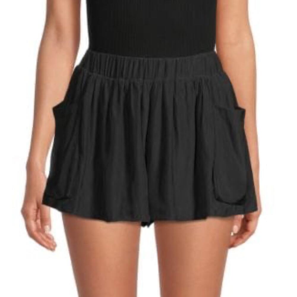 RAMY BROOK August High-Waist Shorts Black XS Flowy Boho‎